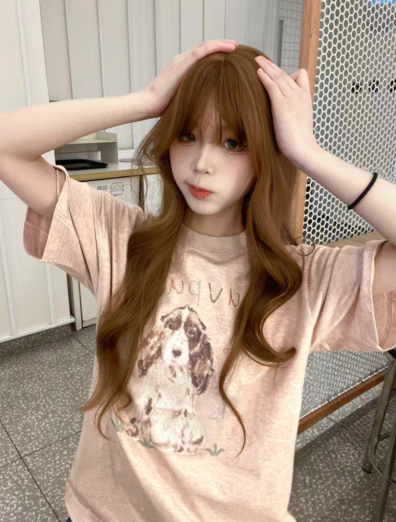 2026 여름 광저우 눈꽃 면 티셔츠 반팔 여성 이미지 4