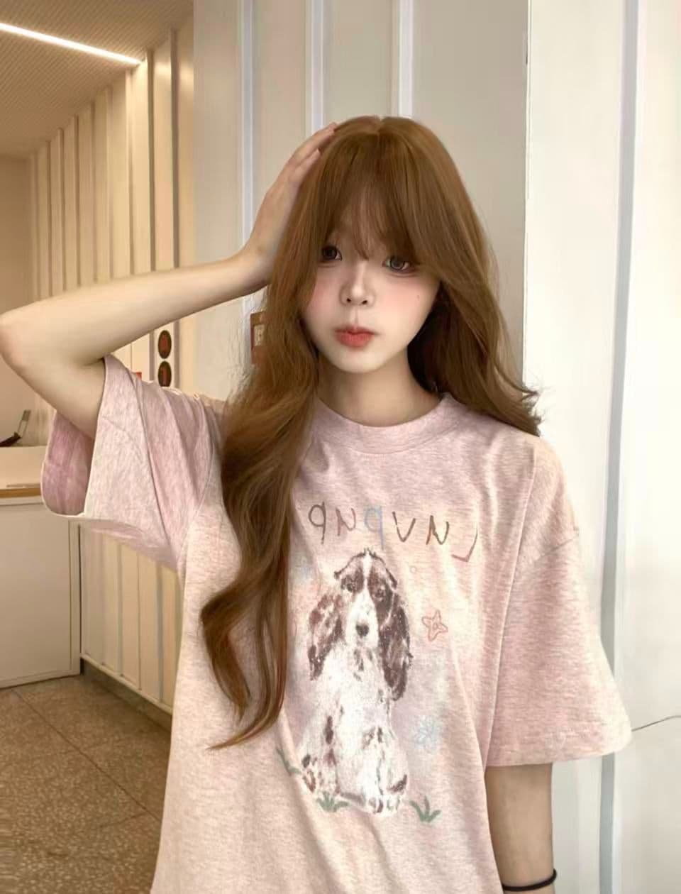 2026 여름 광저우 눈꽃 면 티셔츠 반팔 여성