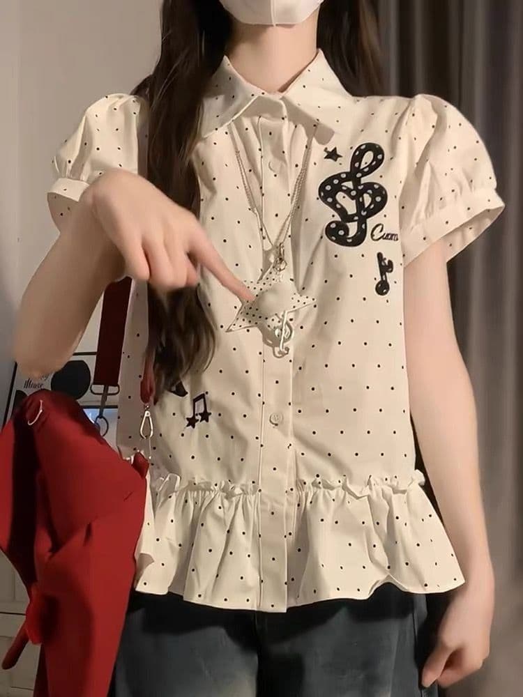 2026 여름 광저우 원단 패션 여성 셔츠 이미지 4