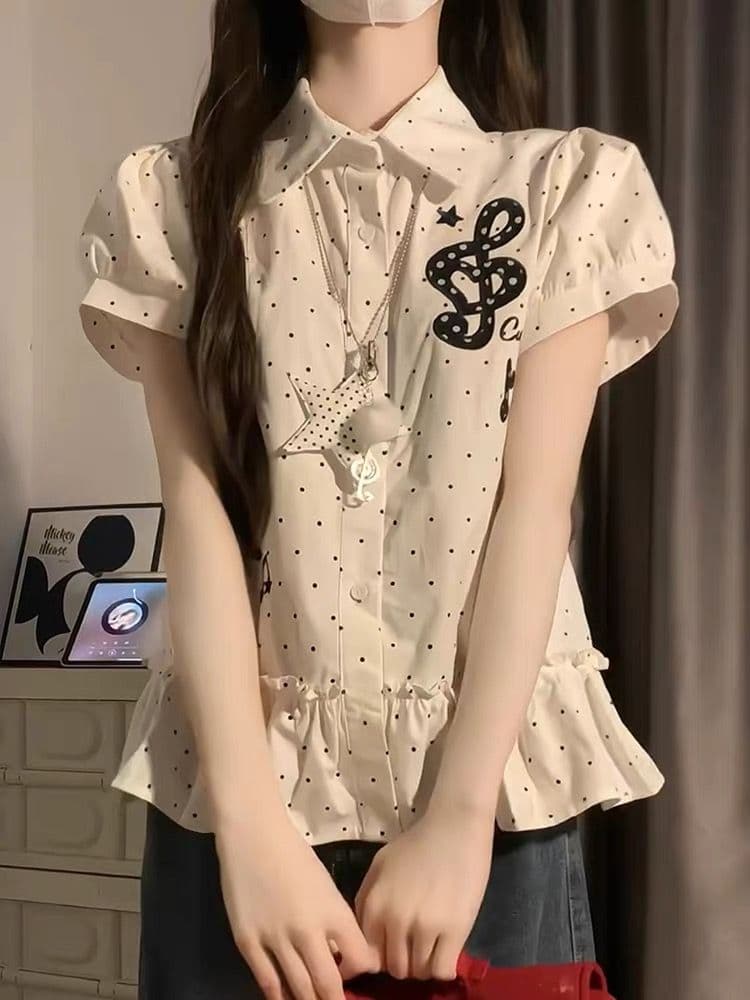 2026 여름 광저우 원단 패션 여성 셔츠 상세 이미지 3