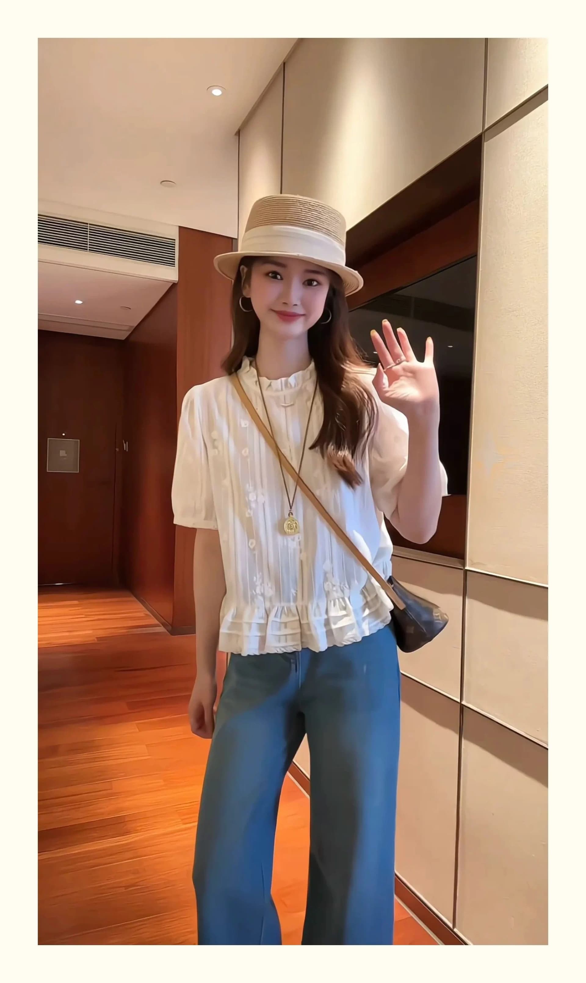 레이스 자카드 자수 셔츠 2026 새로운 디자인 센스 연령 감소 작은 셔츠 반팔 얇고 가벼운 슬림해 보이는 작은 키 맨위 상세 이미지 7