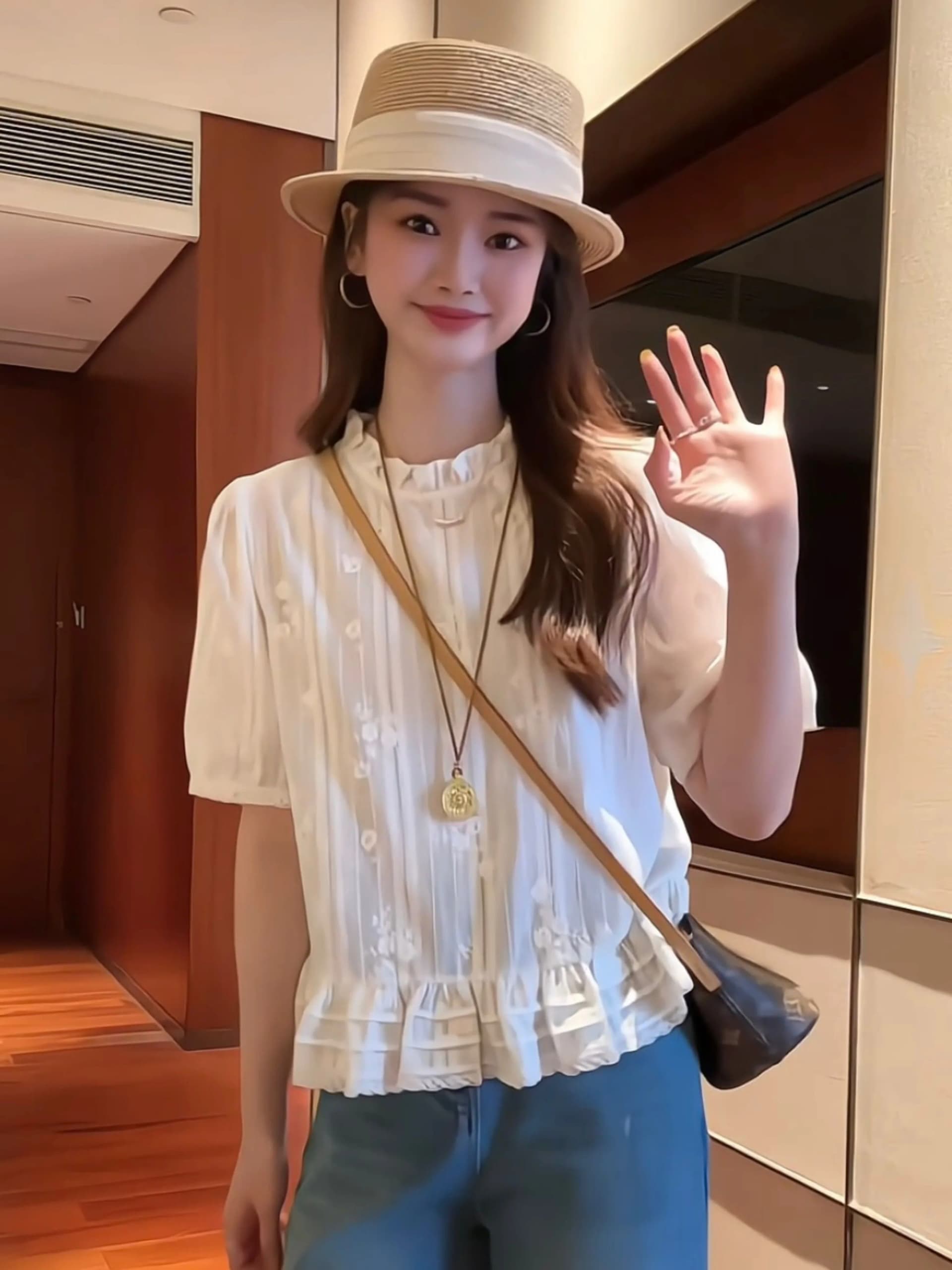 레이스 자카드 자수 셔츠 2026 새로운 디자인 센스 연령 감소 작은 셔츠 반팔 얇고 가벼운 슬림해 보이는 작은 키 맨위 상세 이미지 15