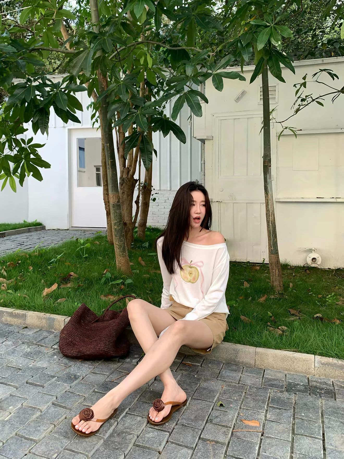2026 년 180 그램 아마 눈꽃 긴팔 티셔츠 태양 보호 셔츠 기본 셔츠 블라우스 통기성 루즈핏 이미지 4