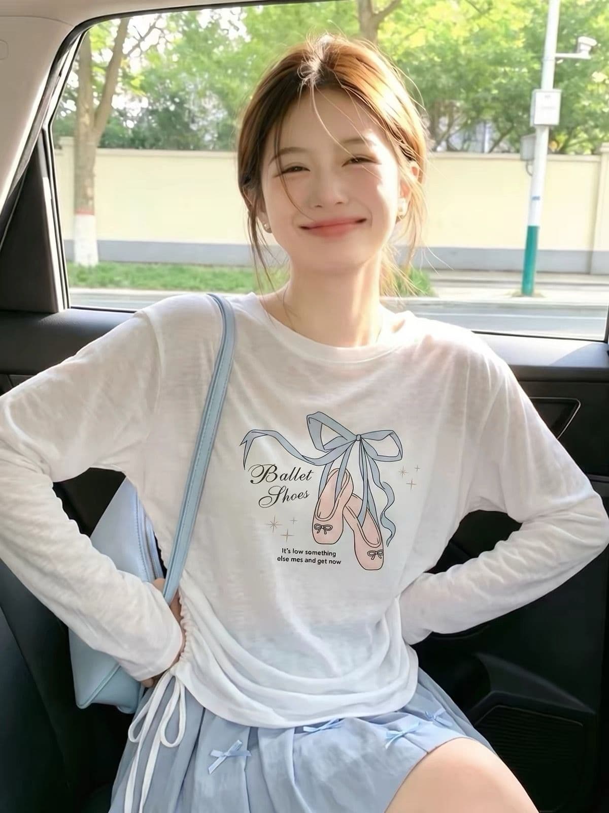 2026 년 180 그램 아마 눈꽃 긴팔 티셔츠 태양 보호 셔츠 기본 셔츠 블라우스 통기성 루즈핏 이미지 3