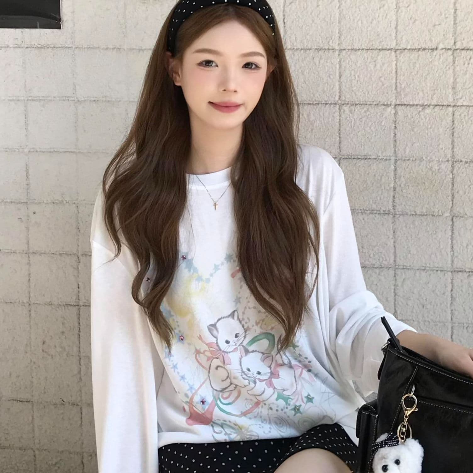 2026 년 180 그램 아마 눈꽃 긴팔 티셔츠 태양 보호 셔츠 기본 셔츠 블라우스 통기성 루즈핏