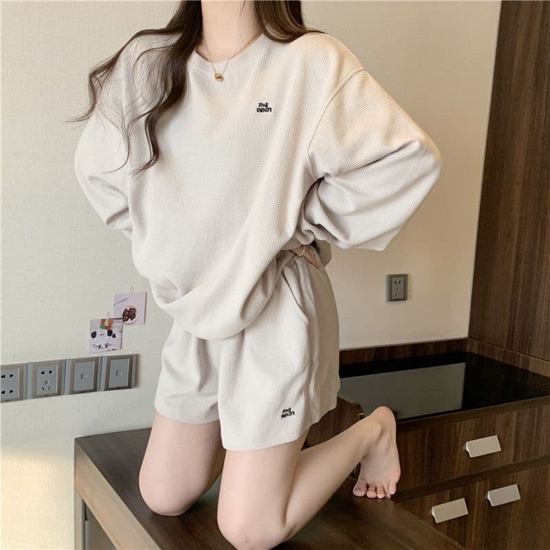 실사 2026 가을 6535 후아 남편 그리드 이후 패키지 칼라 캐주얼 스포츠 슈트 여성 상세 이미지 7