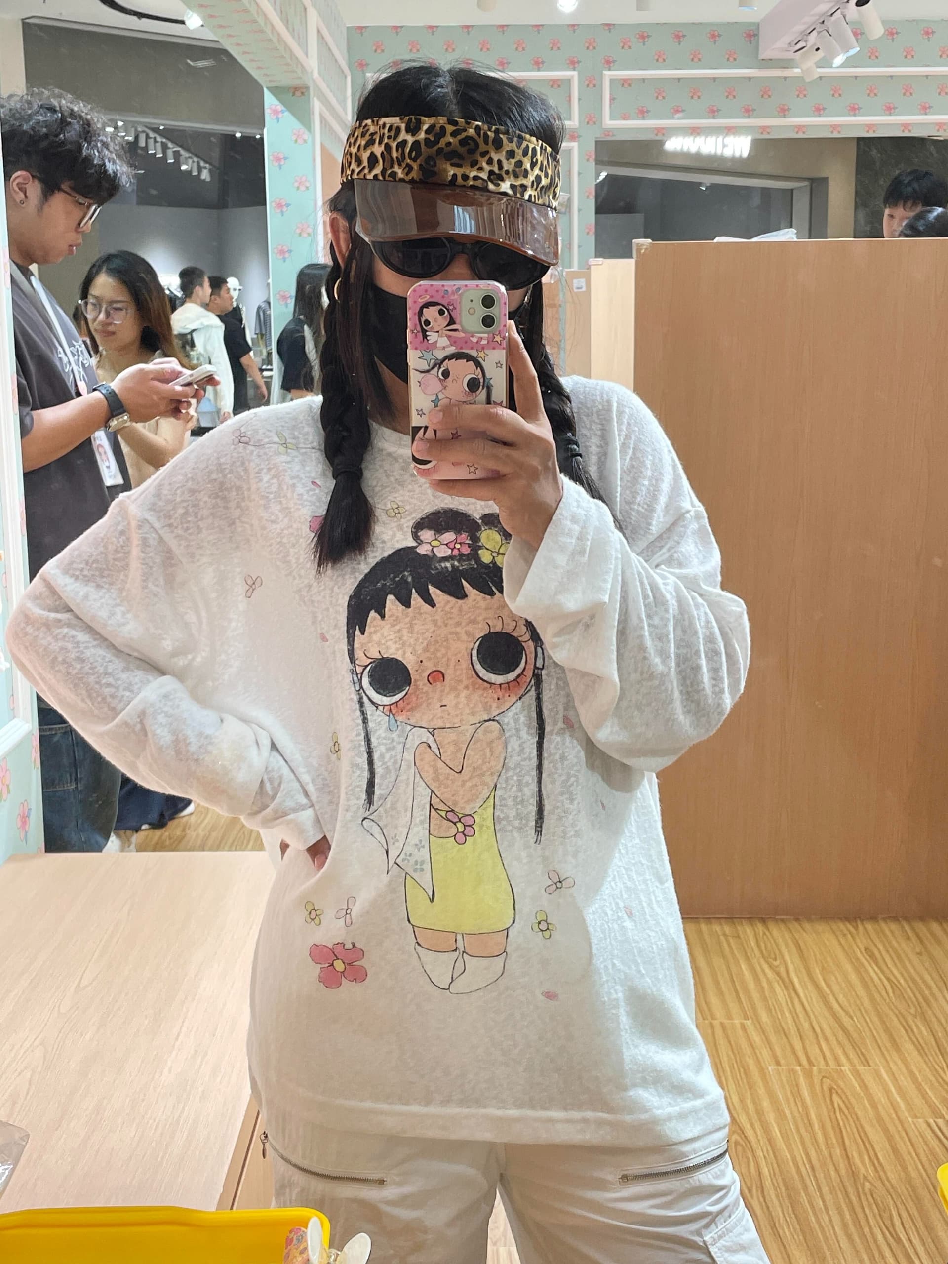 높은 품질 180 그램 아마 눈꽃 비스듬한 어깨 티셔츠 자외선 차단 기본 셔츠 블라우스 통기성 루즈핏