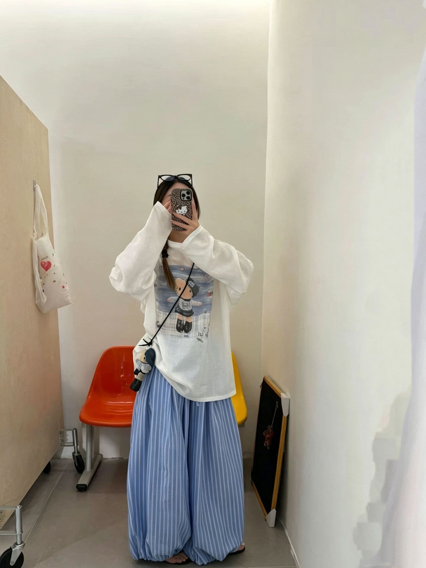 높은 품질 180 그램 아마 눈꽃 비스듬한 어깨 티셔츠 자외선 차단 기본 셔츠 블라우스 통기성 루즈핏 상세 이미지 4