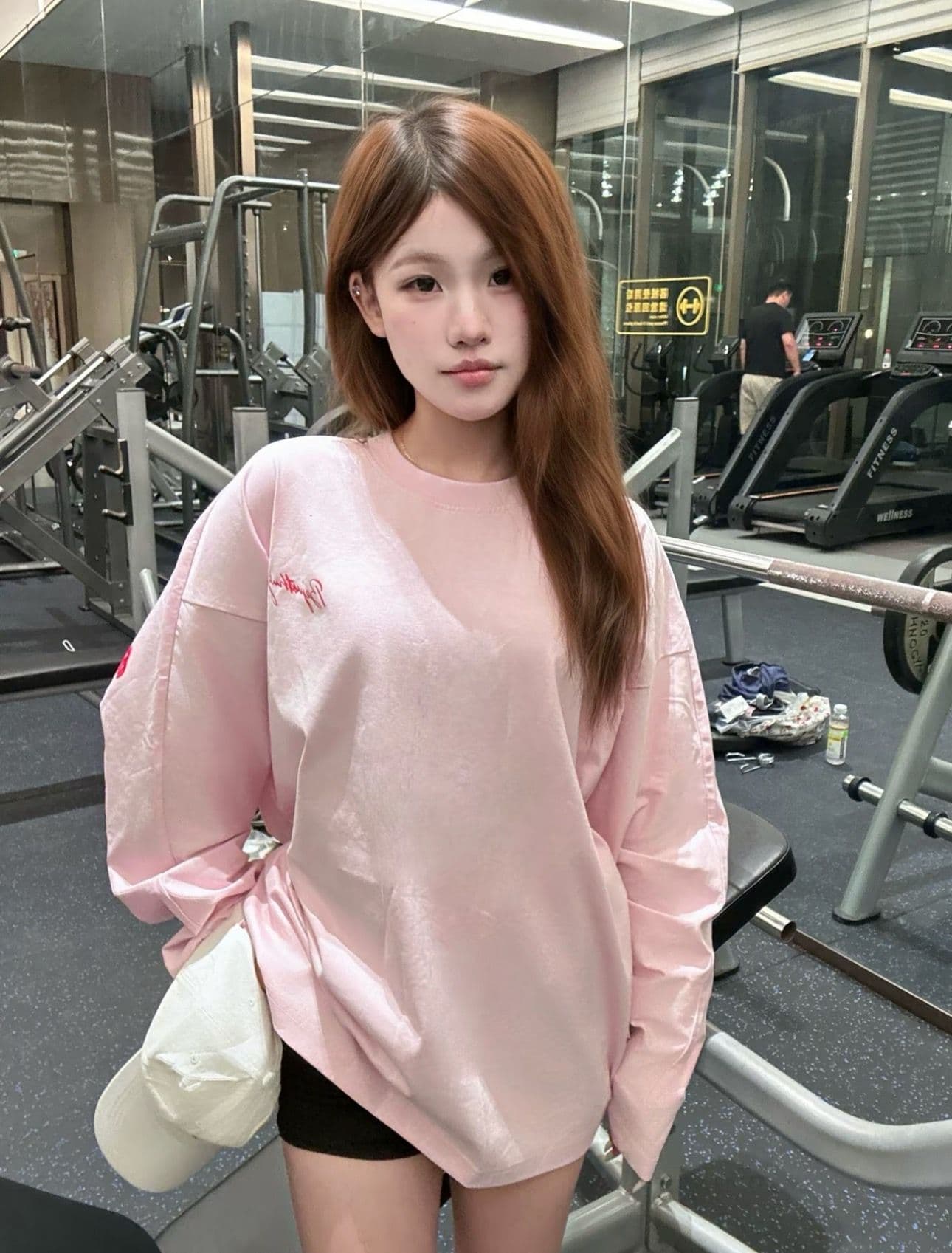 2026 가을 순면 220 그램 긴팔 티셔츠 여성 상세 이미지 5