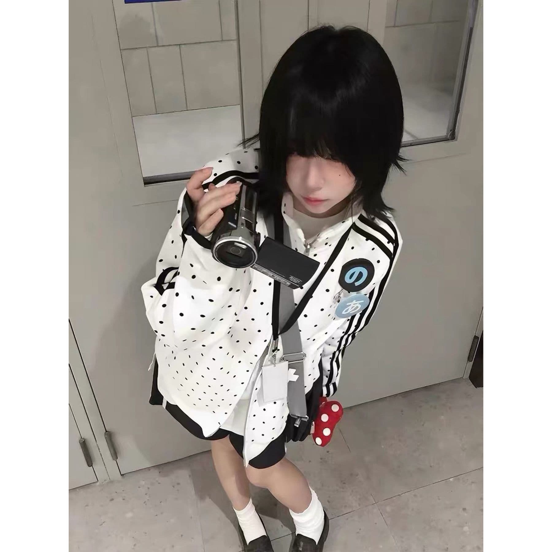 2026 가을 얇은 스타일 백금 지퍼 순수한 Mianhua 면 복합 후드티 여성 이미지 4