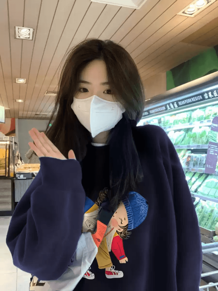 2026 년 가을 겨울 모방 Mianhua 면 복합 얇은 스타일 310g 털이 있는 400g 라운드 넥 후드티 여성 상세 이미지 3