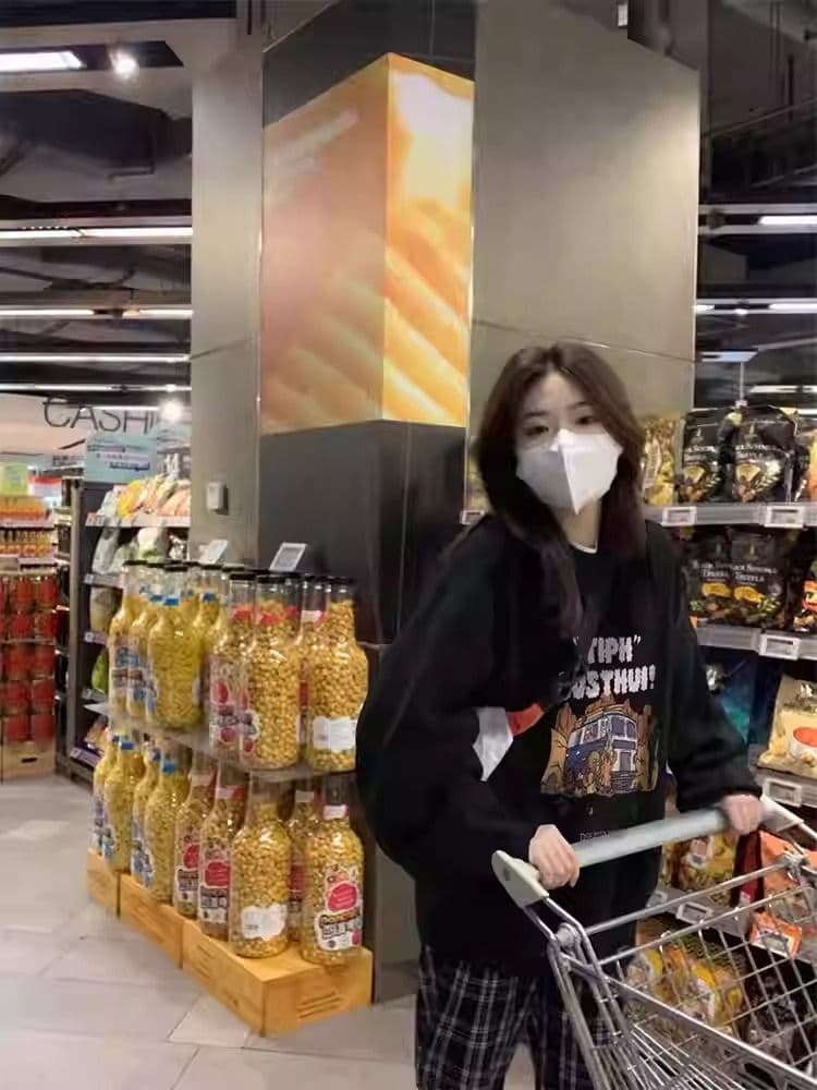 2026 년 가을 겨울 모방 Mianhua 면 복합 얇은 스타일 310g 털이 있는 400g 라운드 넥 후드티 여성 상세 이미지 4