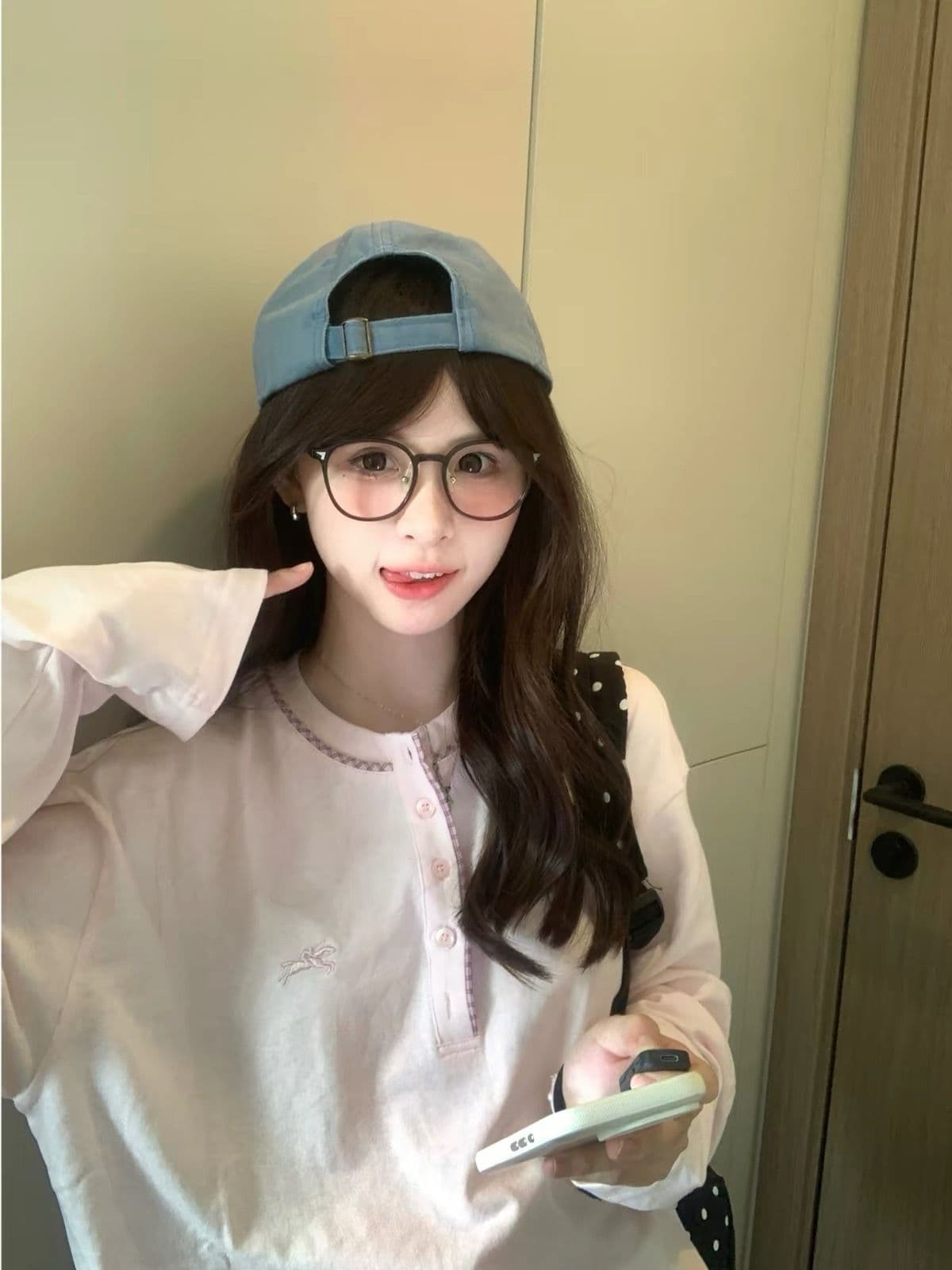 2026 가을 원본 솜씨 순면 220 그램 긴팔 티셔츠 여성 이미지 3
