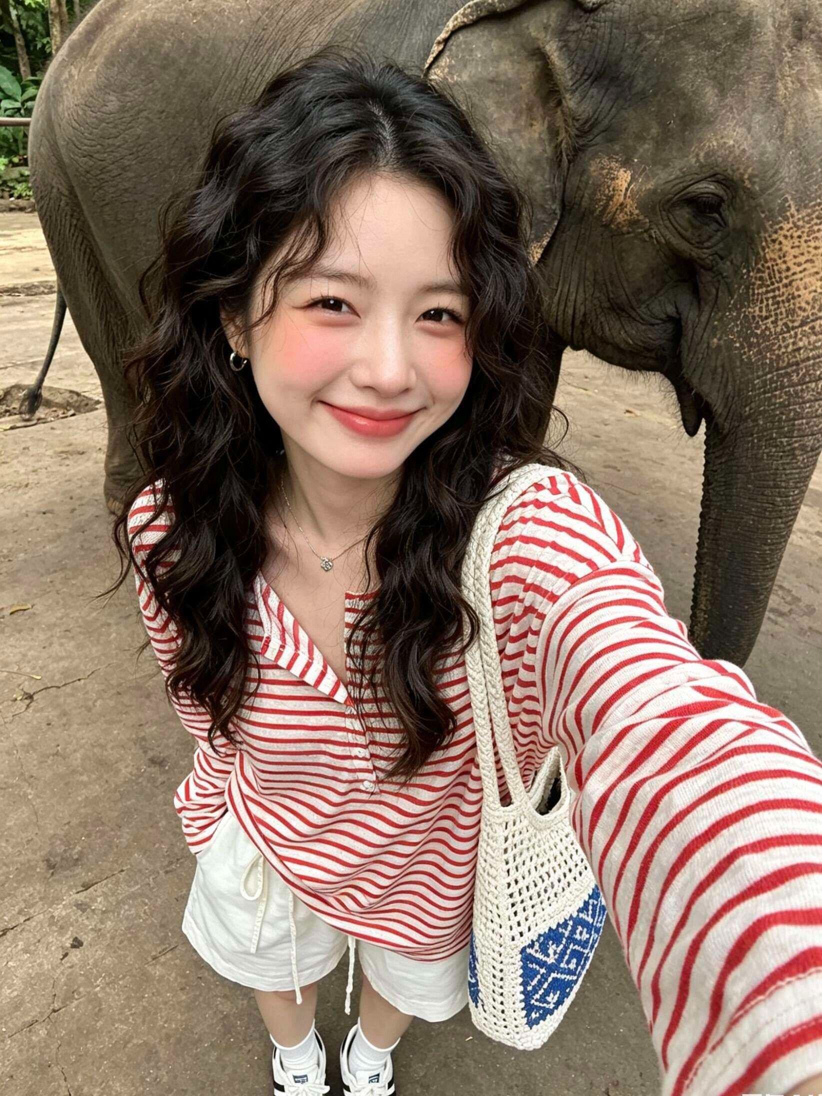 원본 품질 느긋한 스트라이프 긴팔 티셔츠 여성 여름 가을 품격 다용도 루즈핏 작은 대중 자외선 차단 맨위 상세 이미지 4