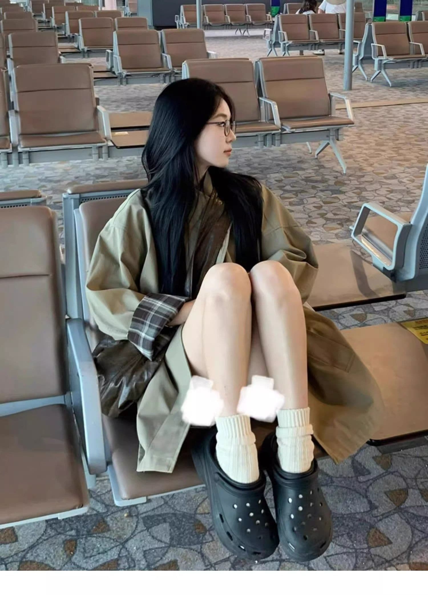 재킷 재킷 여성 짧은 2026 이른 가을 새로운 고급 센스 캐주얼 루즈핏 슬림해 보이는 작은 키 카키 색 코트 상세 이미지 15