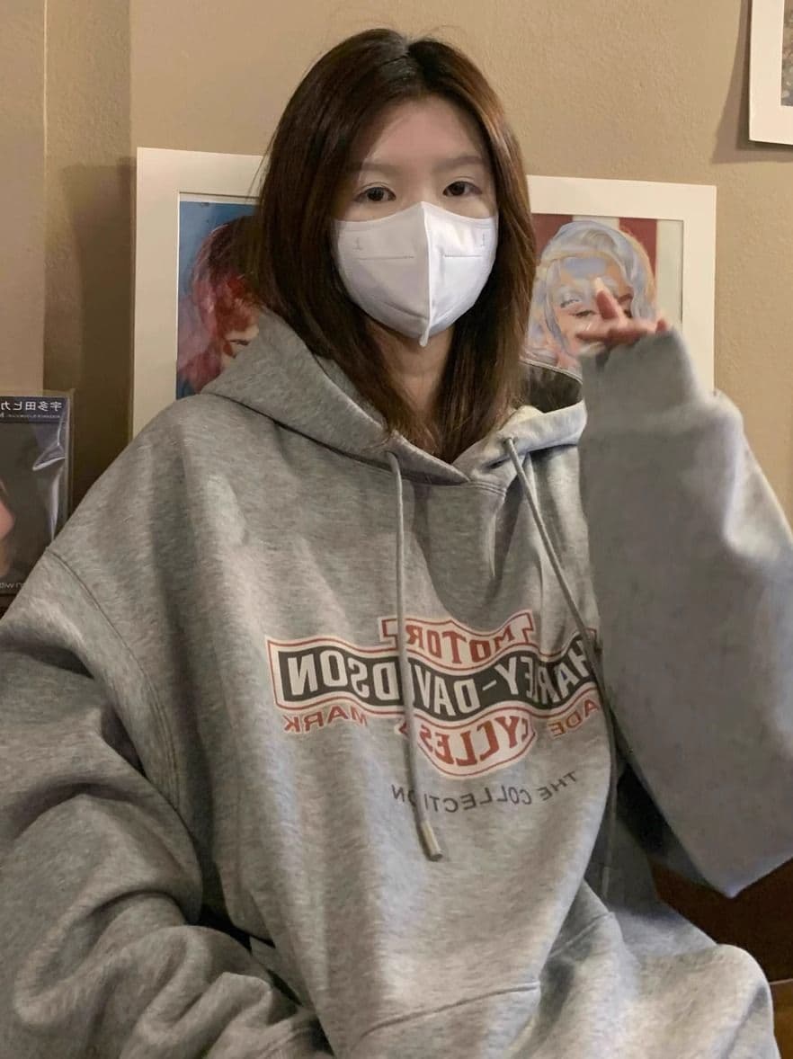 2026 모방 Mianhua 면 복합 얇은 스타일 310g 털이 있는 400g 후드 티 스웨터 여성 가을 겨울 이미지 2