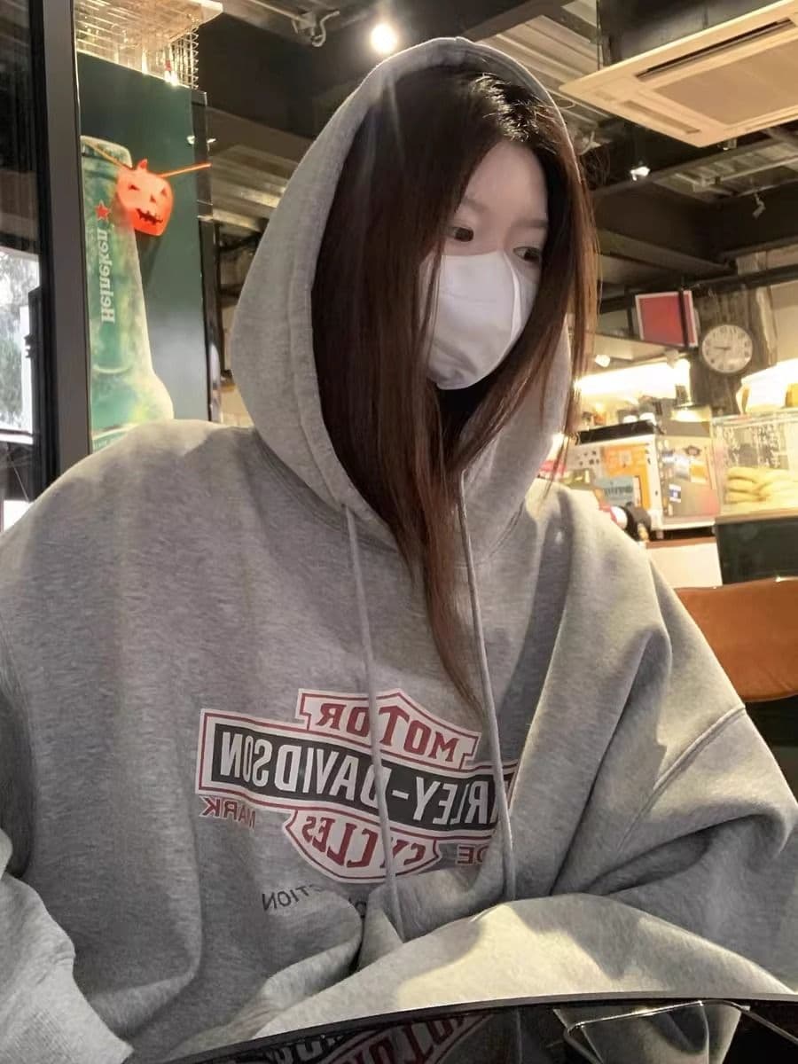 2026 모방 Mianhua 면 복합 얇은 스타일 310g 털이 있는 400g 후드 티 스웨터 여성 가을 겨울 상세 이미지 4