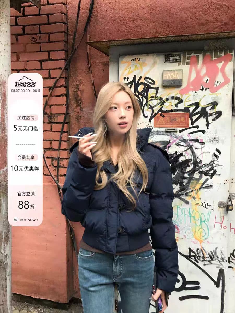 실사 겨울 새로운 다용도 큰 모피 칼라 후드 다운 재킷 여성 짧은 다용도 보온 두꺼운 면 옷 재킷 상세 이미지 6