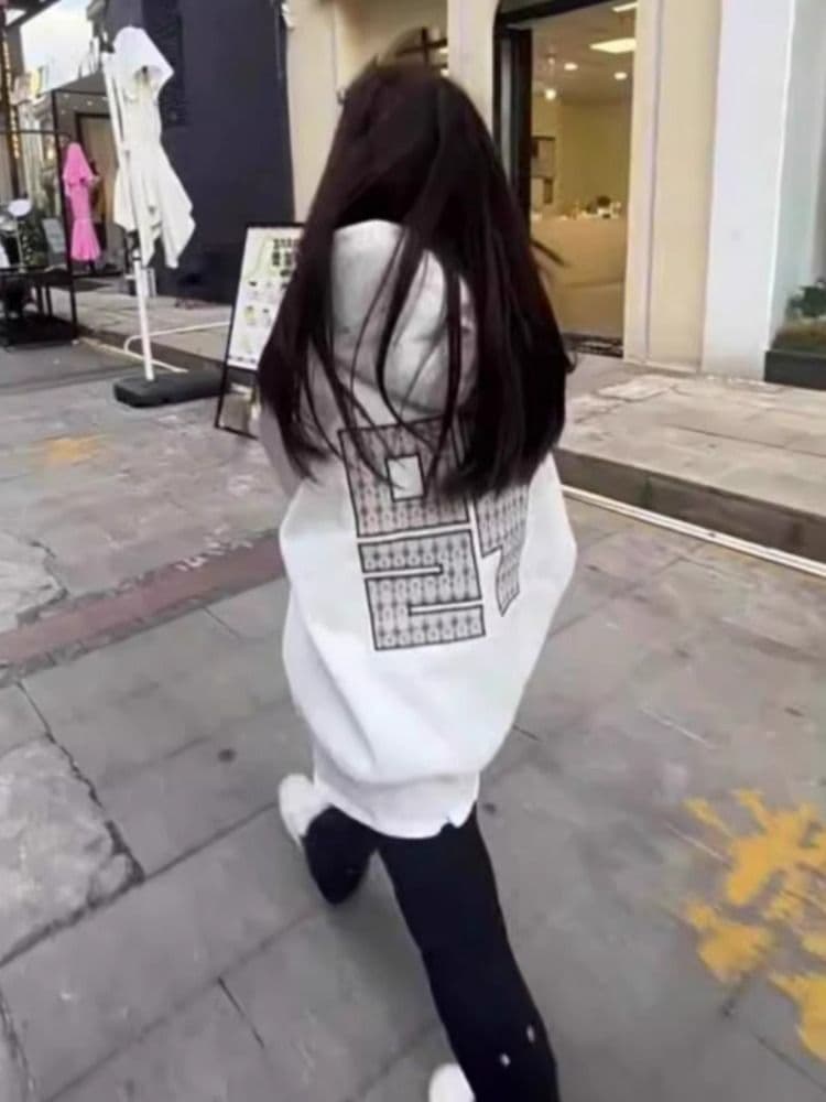 자수 cvc 음식 털 후아 면 복합 우유 실크 320 그램 특별 빅 사이즈 300 근 여성 후드티 상세 이미지 5