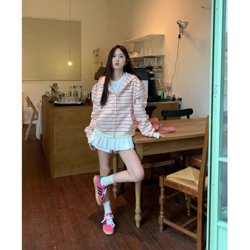 자수 원본 원단 특별 빅 사이즈 300 근 한 부서 루즈핏 캐주얼 느긋한 다용도 후드티 이미지 5