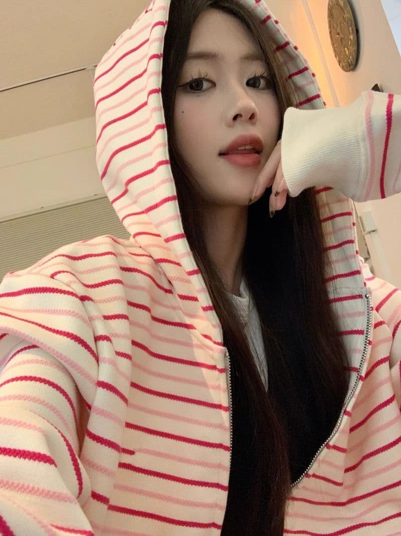 자수 원본 원단 특별 빅 사이즈 300 근 한 부서 루즈핏 캐주얼 느긋한 다용도 후드티 상세 이미지 4