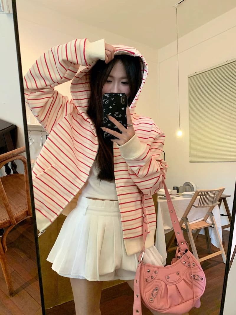 자수 원본 원단 특별 빅 사이즈 300 근 한 부서 루즈핏 캐주얼 느긋한 다용도 후드티 상세 이미지 5