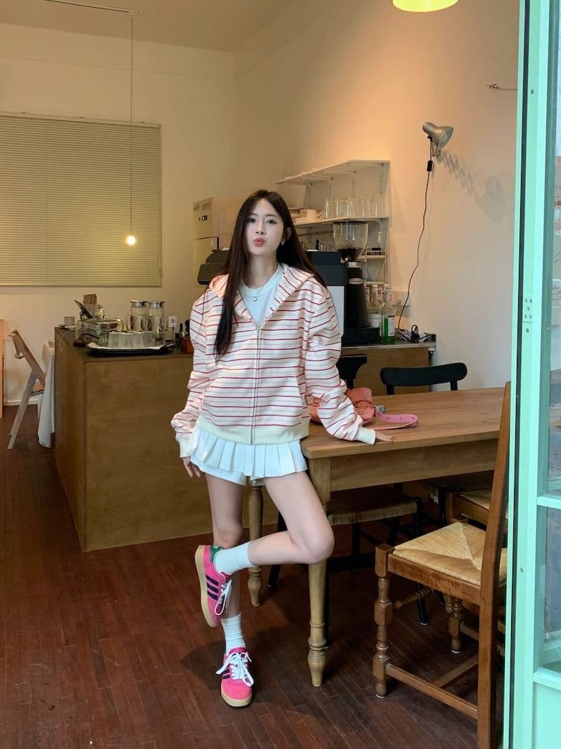 자수 원본 원단 특별 빅 사이즈 300 근 한 부서 루즈핏 캐주얼 느긋한 다용도 후드티 상세 이미지 6