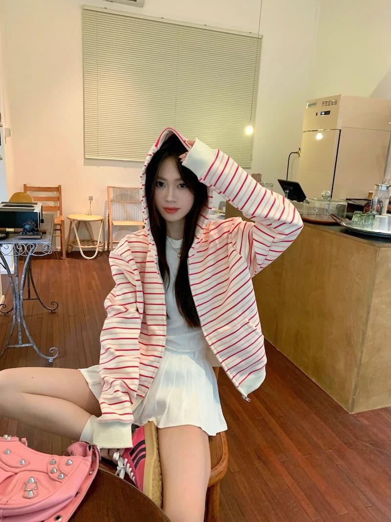 자수 원본 원단 특별 빅 사이즈 300 근 한 부서 루즈핏 캐주얼 느긋한 다용도 후드티 상세 이미지 10