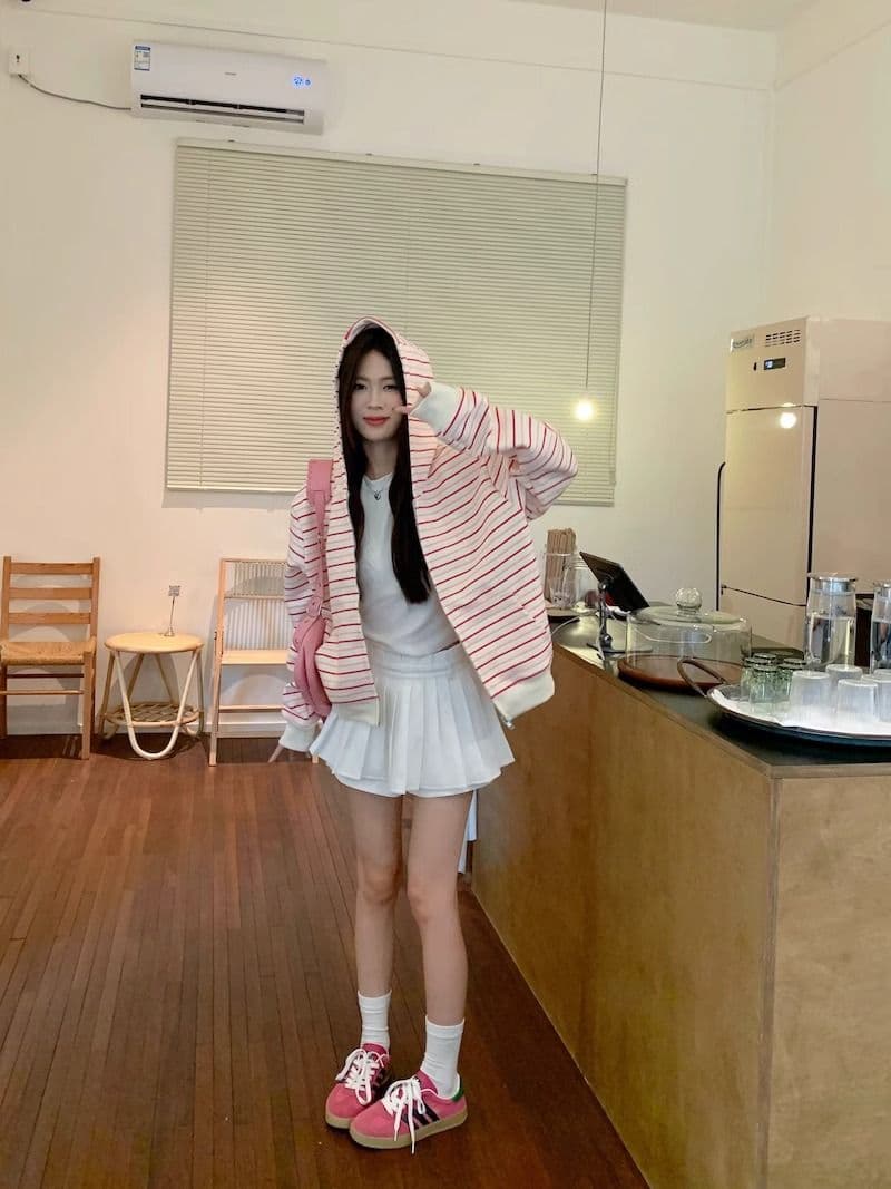 자수 원본 원단 특별 빅 사이즈 300 근 한 부서 루즈핏 캐주얼 느긋한 다용도 후드티 상세 이미지 15