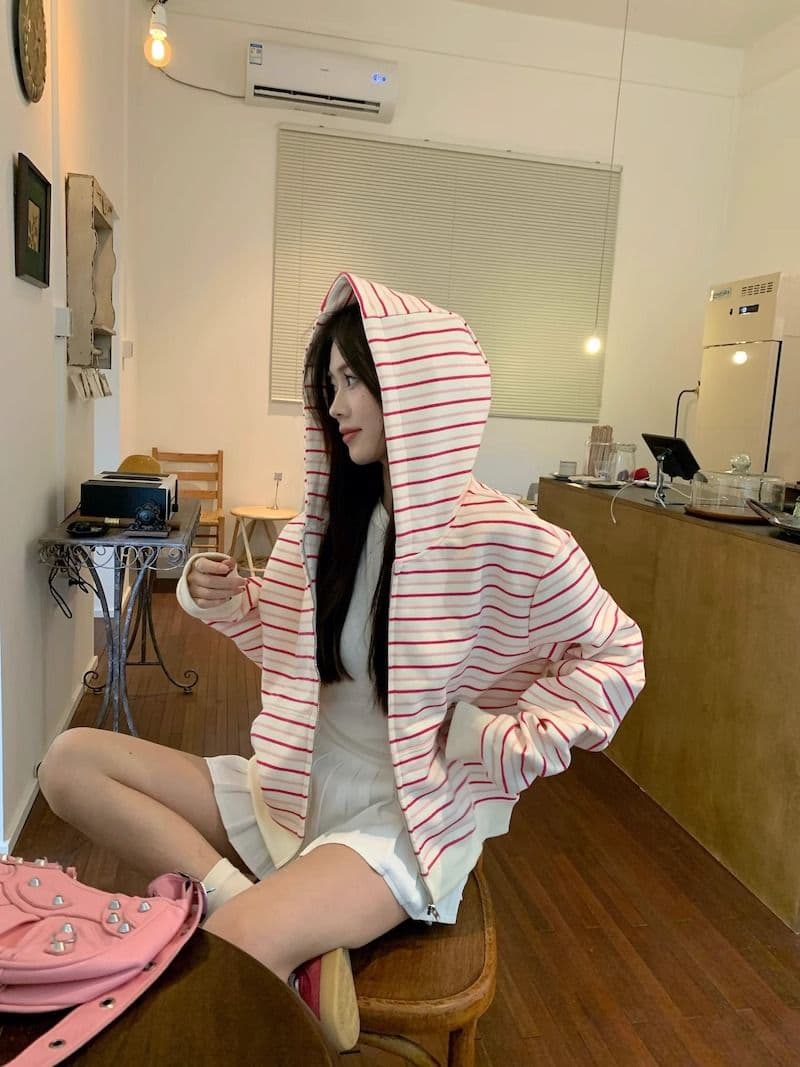 자수 원본 원단 특별 빅 사이즈 300 근 한 부서 루즈핏 캐주얼 느긋한 다용도 후드티 상세 이미지 16