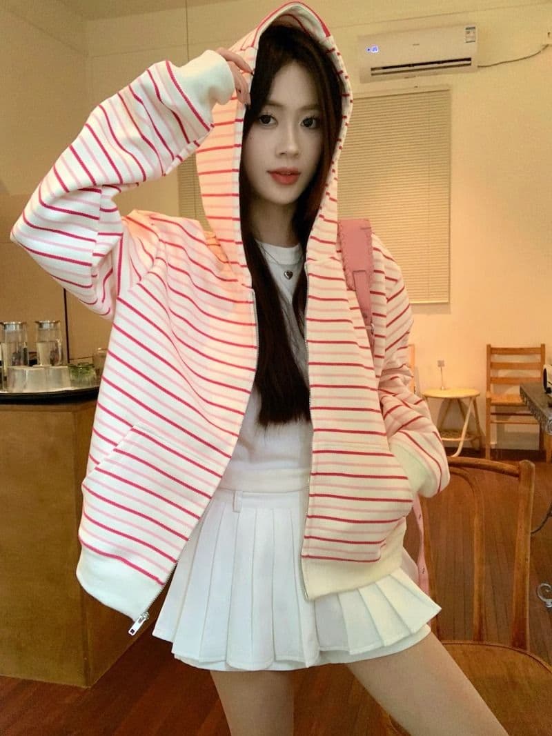 자수 원본 원단 특별 빅 사이즈 300 근 한 부서 루즈핏 캐주얼 느긋한 다용도 후드티 상세 이미지 21