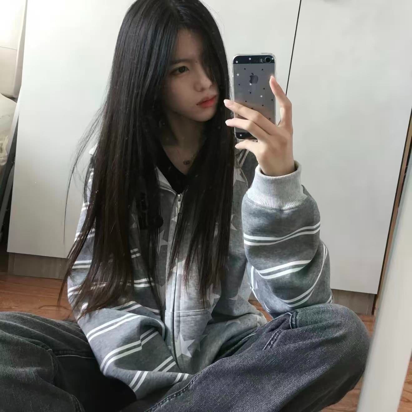 2026 가을 얇은 스타일 전체 자수 백금 지퍼 이후 패키지 칼라 순수한 Mianhua 면 복합 후드티 여성 이미지 3