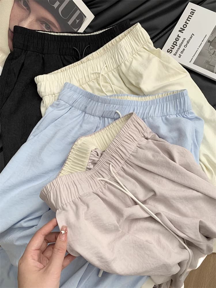 원본 3 차원 패키지 허리 캐주얼 구름 바지 여성 루즈핏 캐주얼 봄 여름 섹션 하이웨이스트 와이드 레그 팬츠 스트레이트 팬츠 상세 이미지 13
