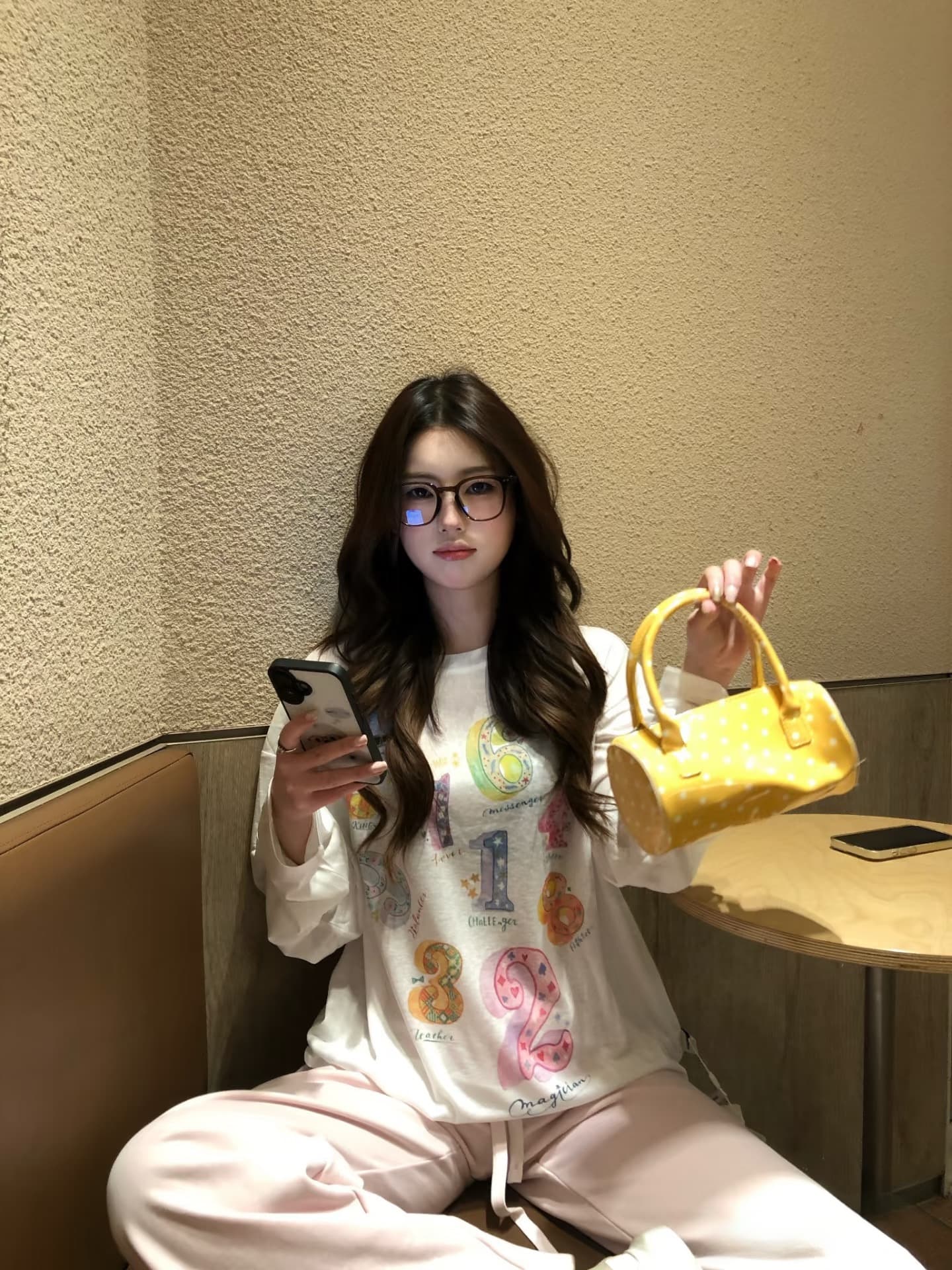 여름 켜기 새로운 라이 경기 서울 차가운 센스 재미있는 프린트 긴팔 블라우스 봄 여름 태양 보호 셔츠 티셔츠 여성 셔츠 이미지 3