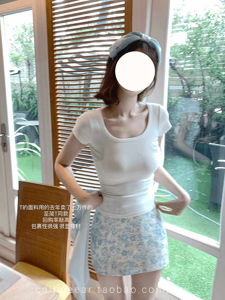 레이스 고양이 디자인 센스 반팔 티셔츠 여성 봄 몸매 가꾸기 슬림해 보이는 맨위 상세 이미지 6