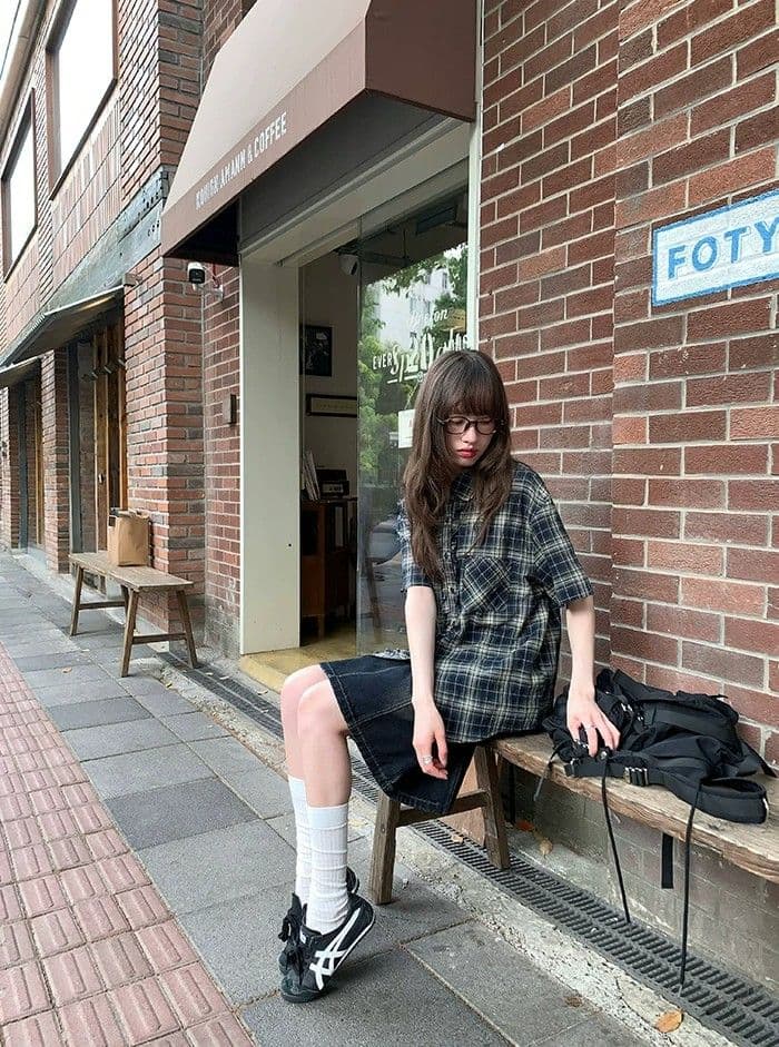 아메리칸 레트로 워싱 한 마디 반신 데님 중간 스커트 여성 여름 디자인 센스 하이웨이스트 루즈핏 슬림해 보이는 다용도 미니 스커트 상세 이미지 18