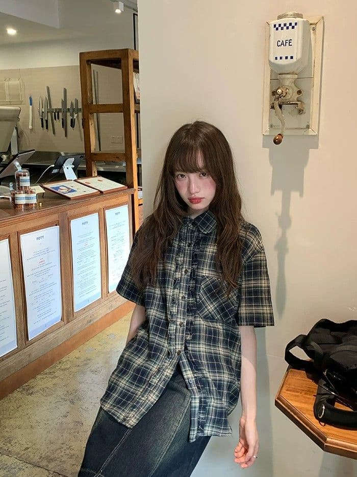 아메리칸 레트로 워싱 한 마디 반신 데님 중간 스커트 여성 여름 디자인 센스 하이웨이스트 루즈핏 슬림해 보이는 다용도 미니 스커트 상세 이미지 23