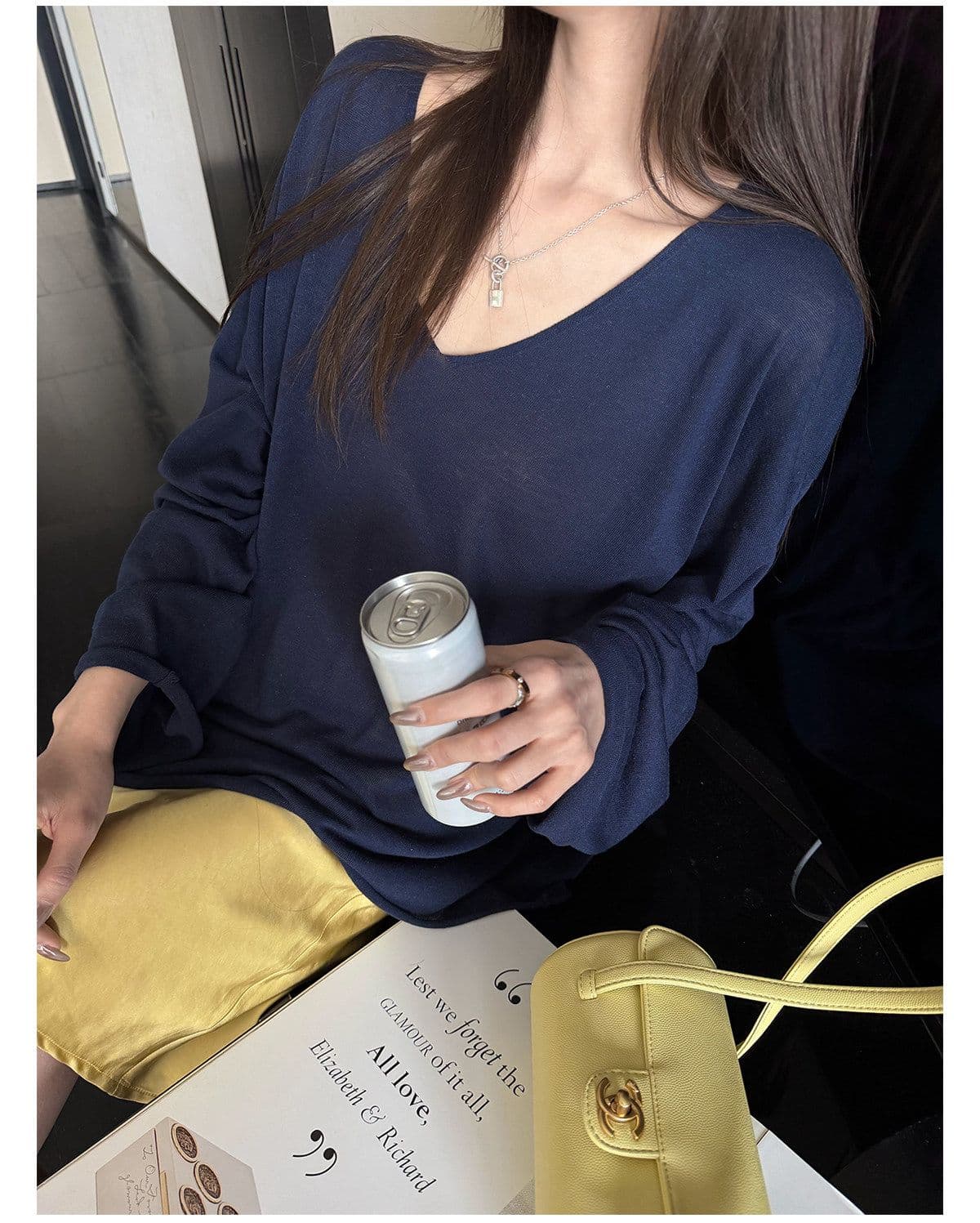 얼음 차가운 종이 사람들 2026 년 여름 새로운 빅 브이 넥 슬림해 보이는 느슨함 자외선 차단 블라우스 맨위 상세 이미지 28