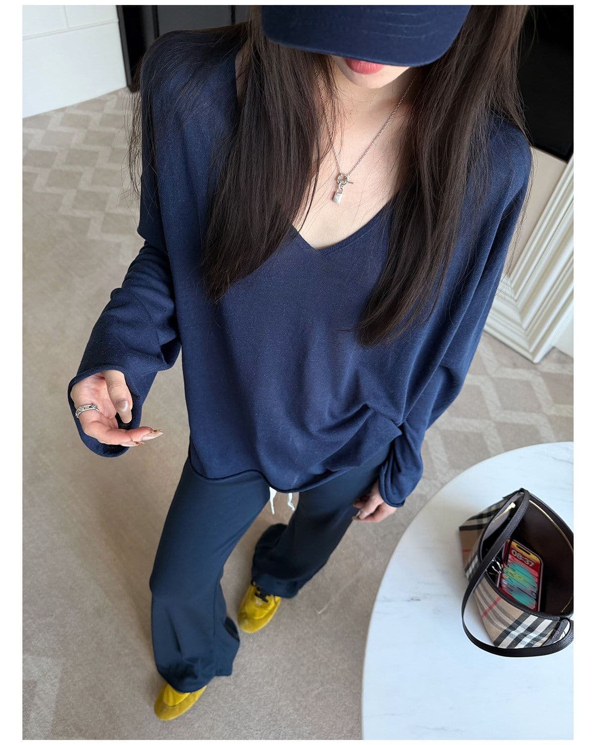 얼음 차가운 종이 사람들 2026 년 여름 새로운 빅 브이 넥 슬림해 보이는 느슨함 자외선 차단 블라우스 맨위 상세 이미지 34