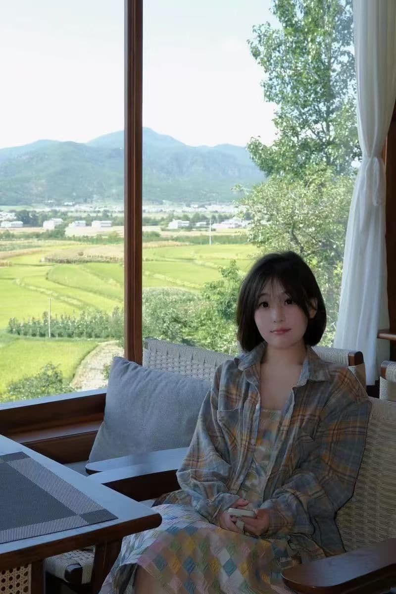 순면 체크무늬 여성 셔츠 인사이드 가져 가라. 스택 착용 루즈핏 캐주얼 슬림해 보이는 긴팔 셔츠 외출용 상세 이미지 9
