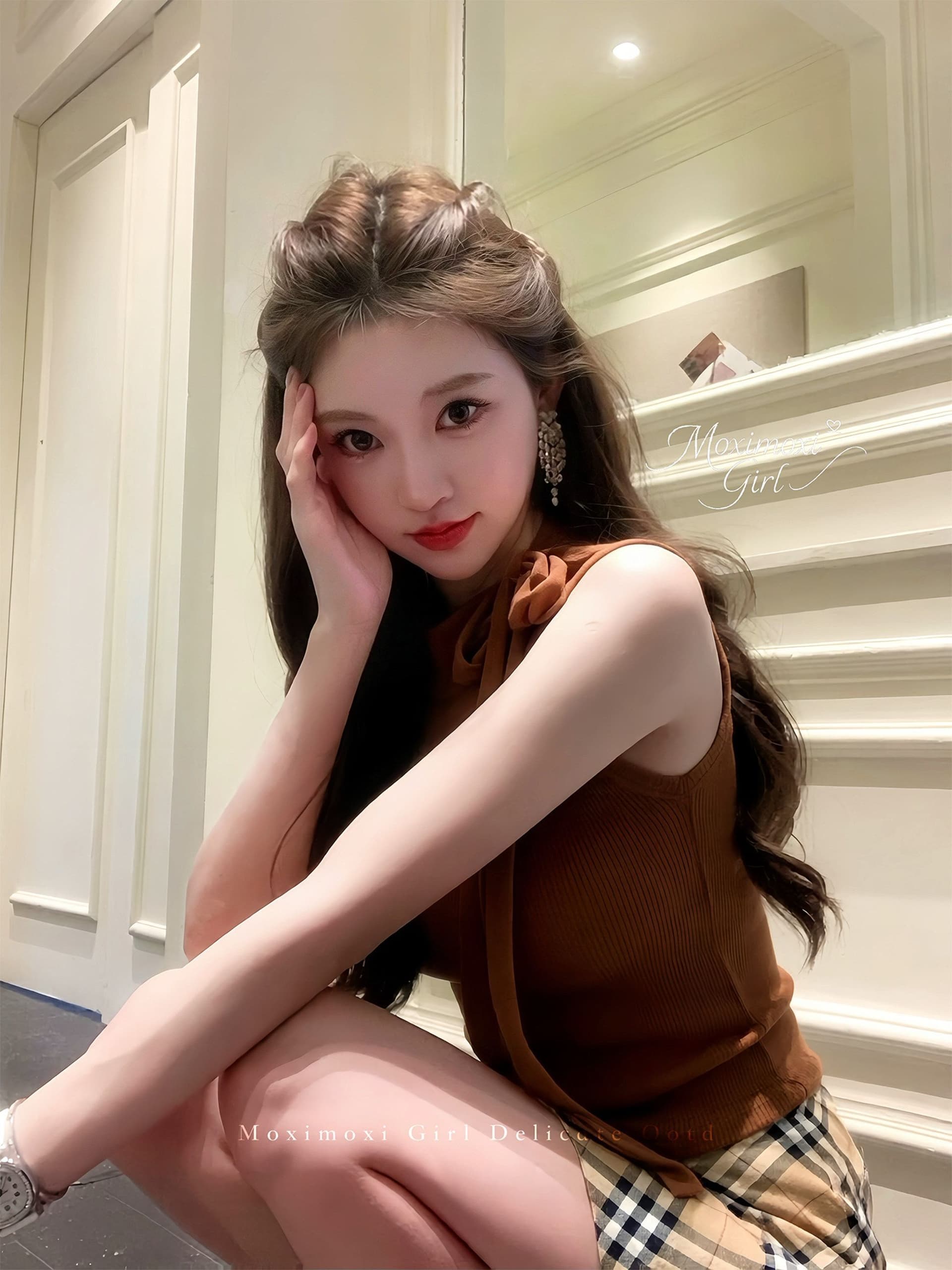 프랑스식 홀로우 아웃 패치워크 스트랩 민소매 조끼 여성 여름 새로운 디자인 센스 슬림해 보이는 달콤한 매운맛 작은 대중 다용도 맨위 상세 이미지 14