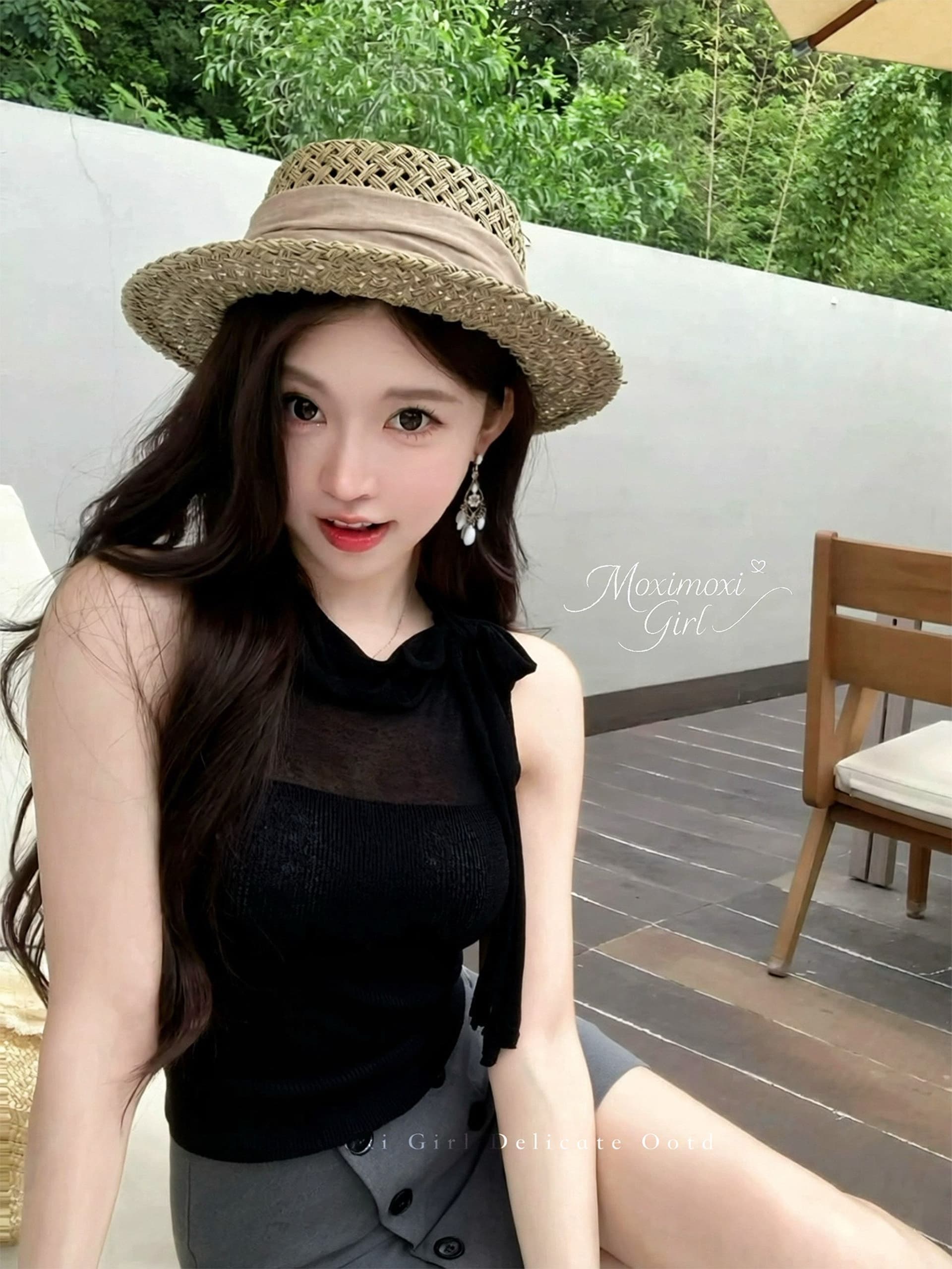 프랑스식 홀로우 아웃 패치워크 스트랩 민소매 조끼 여성 여름 새로운 디자인 센스 슬림해 보이는 달콤한 매운맛 작은 대중 다용도 맨위 상세 이미지 18