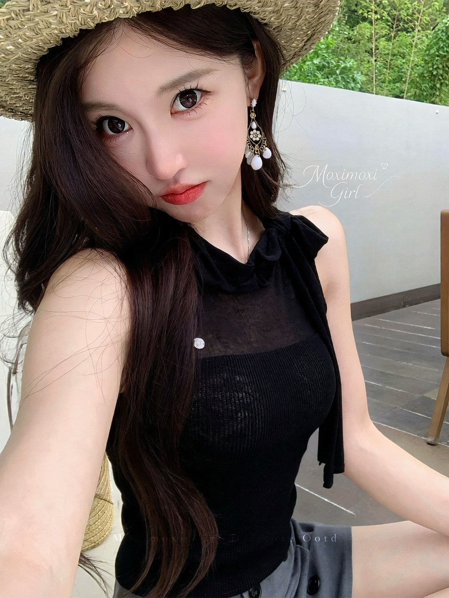 프랑스식 홀로우 아웃 패치워크 스트랩 민소매 조끼 여성 여름 새로운 디자인 센스 슬림해 보이는 달콤한 매운맛 작은 대중 다용도 맨위 상세 이미지 20