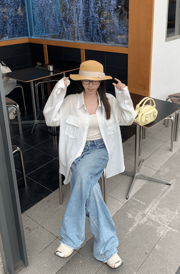 오래된 돈 바람 느슨함 센스 모방 아마 화이트 셔츠 맨위 여성 프랑스식 익스트림 제인 주간 실크 마이크로 ~을 통해 얇고 가벼운 자외선 차단 재킷