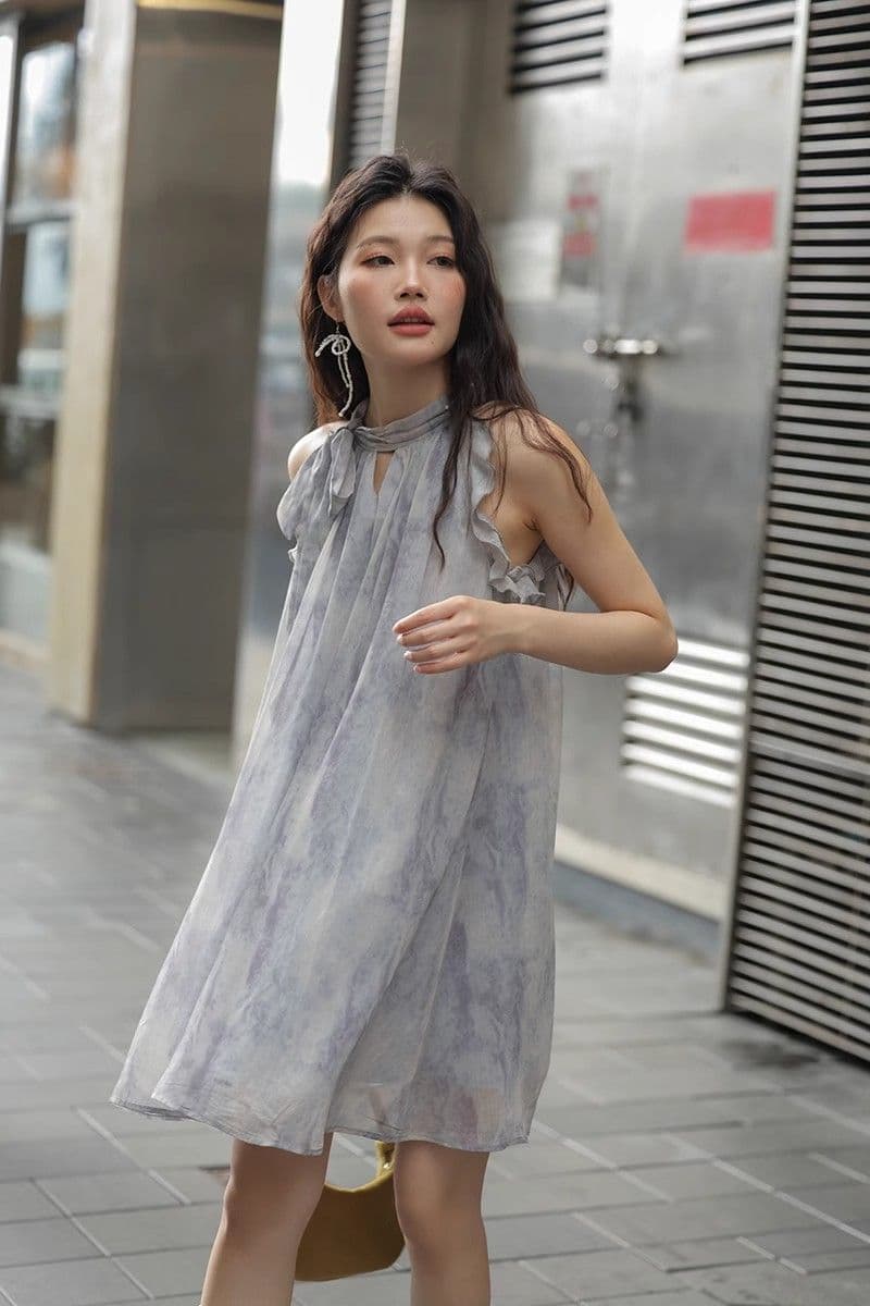새로운 중식 국풍 행침 목 슬립 드레스 여성 의류 2025 새로운 여름 작은 키 작은 대중 디자인 센스 미니 스커트 상세 이미지 31