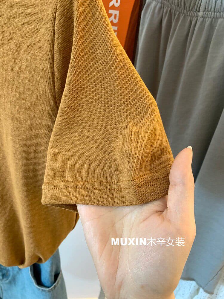 눈꽃 면 특별 빅 사이즈 200 kg 자수 오리 새끼 만화 반팔 상세 이미지 17