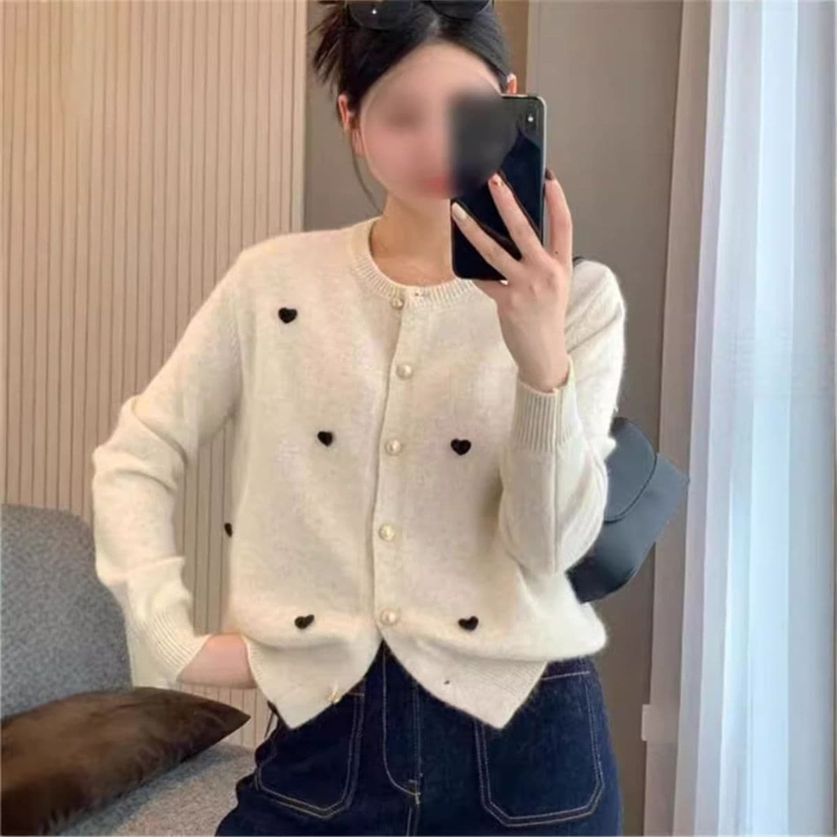 부드러운 찹쌀 느긋한 스웨터 오픈 가디건 여성 코트 봄 가을 겨울 새로운 패션 외국 가스 연령 감소 디자인 센스 Chic 맨위 여성 상세 이미지 15