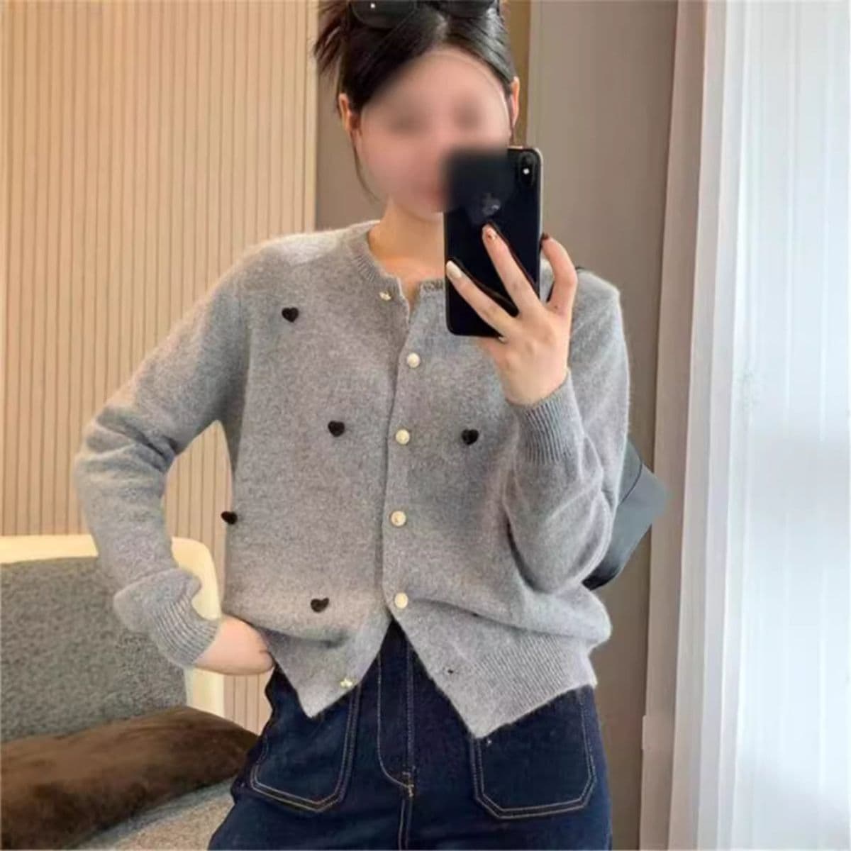 부드러운 찹쌀 느긋한 스웨터 오픈 가디건 여성 코트 봄 가을 겨울 새로운 패션 외국 가스 연령 감소 디자인 센스 Chic 맨위 여성 상세 이미지 24