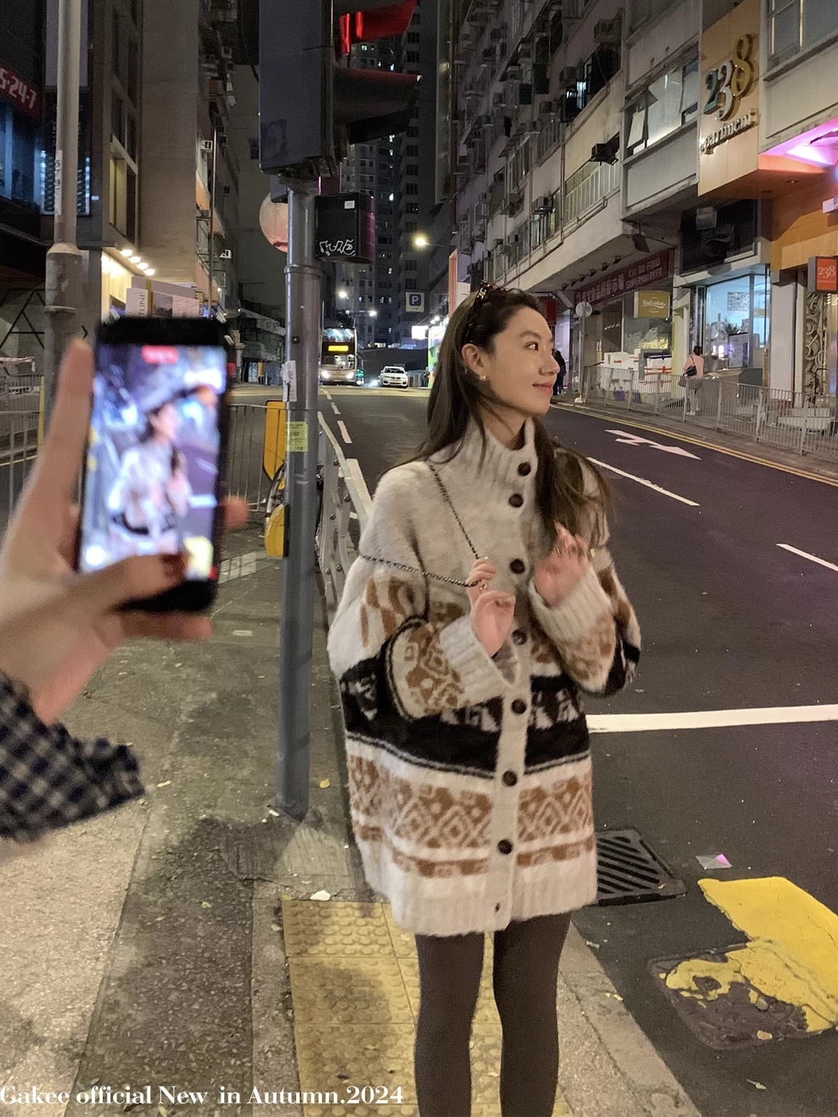 센스 무거운 작업 부드럽다 푹신한 포함 양모 오픈 가디건 여성 코트 폴로 칼라 루즈핏 외출용 맨위 상세 이미지 3