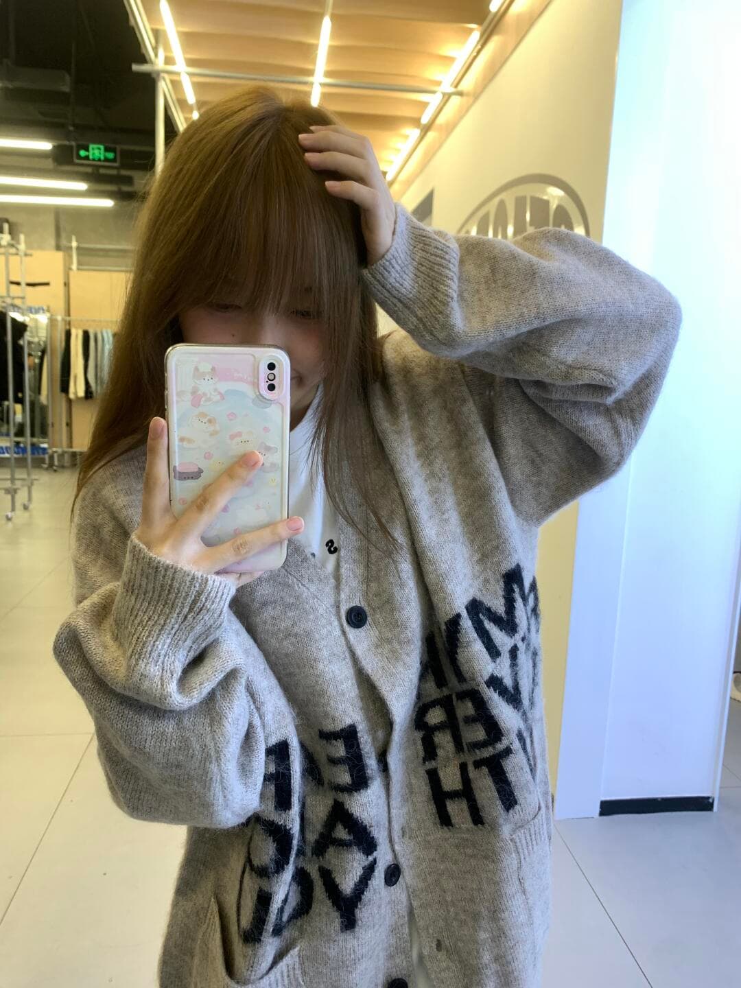 아메리칸 레트로 V넥 니트 오픈 가디건 여성 코트 가을 겨울 캐주얼 루즈핏 느긋한 바람 스웨터 코트 이른 가을 착용 가져 가라. 상세 이미지 1